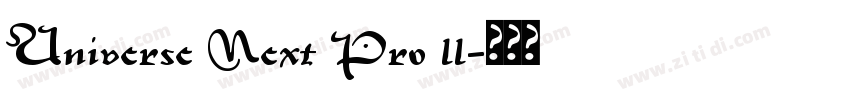 Universe Next Pro 11字体转换